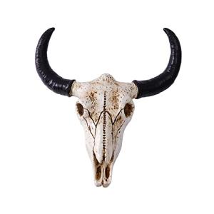 perfk Escultura de Cráneo de Toro Cabeza de Cráneo Animal E…