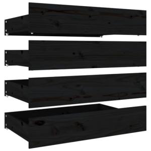 vidaXL 4X Cajones de Cama Almacenamiento Gaveta Accesorio H…