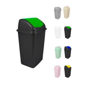 JARDIN202 - Cubo de Basura con Tapadera Basculante - 30/50…