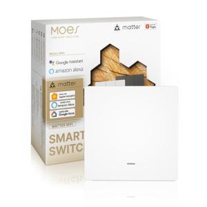 MOES Interruptor Inteligente Matter, WiFi Interruptor de Si…