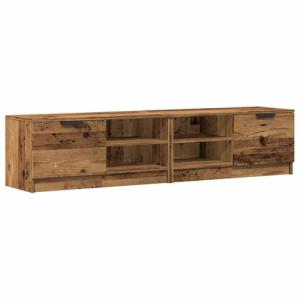 vidaXL Muebles para TV 2 uds Madera contrachapada Envejecid…