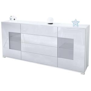Vladon Aparador cómoda Grömitz V2, Cuerpo en Blanco Mate/Fr…