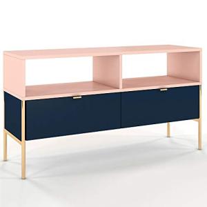 Selsey Mueble de TV, Color Azul Oscuro/Rosa/Estructura de M…