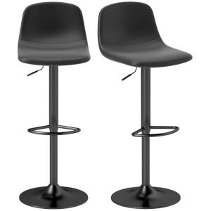 HOMCOM Juego de 2 Taburetes de Bar Taburetes Altos de Cocin…