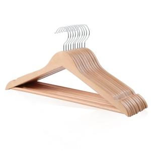 Amazon Basics - Perchas de madera para prendas de traje, na…