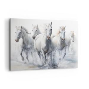 Cuadros Decoracion Salon Caballos Animales Acuarela Lienzos…