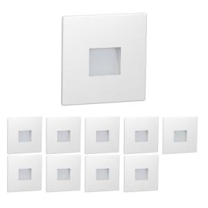 ledscom.de 10 LED luz de escalera/luz de pared empotrada FO…