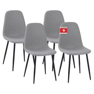 Albatros Bari - Silla de comedor con funda de tela, juego d…