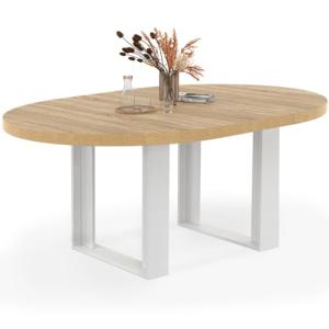 IDMarket Phoenix - Mesa de comedor extensible redonda (4 –…