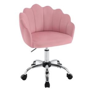 WOLTU Silla de Tocador Terciopelo con Respaldo de Petalos,…