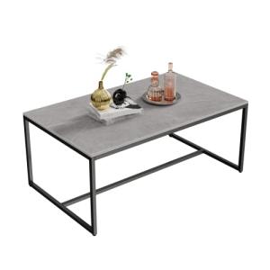 FATIVO Mesa Centro Salon de Mármol: Mesa Baja de 100x60x40c…
