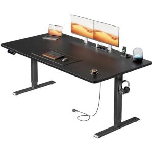 HLFURNIEU Escritorio Elevable Electrico 160 x 80 cm, Mesa E…