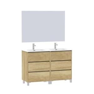 Baikal Mueble de Baño Lex. Mueble MONTADO. 6 Cajones con Pa…