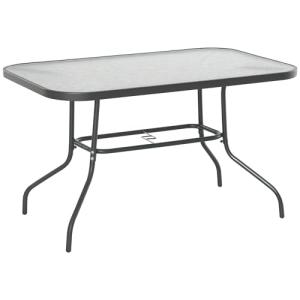 Outsunny Mesa de Jardín Exterior Rectangular de Metal Borde…