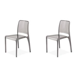 Silla ANDROMEDA de policarbonato transparente tonalizado ah…