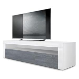 Vladon Mueble TV Valencia, Cómoda TV con 1 Compartimento Ab…