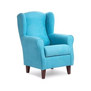 SILLONEA - Sillón Orejero pequeño, con Tela Antimanchas, de…