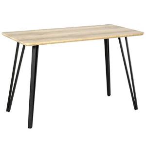 HOMCOM - Mesa de comedor con diseño industrial grande 120 x…