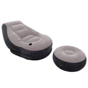 Intex Sillón   reposapiés hinchables 99x130x76 64x28 cm, Gr…