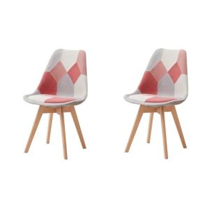 BenyLed Pack de 2 Sillas de Comedor con Diseño de Patchwork…