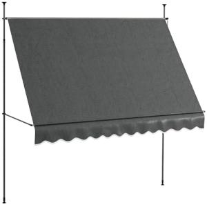 Outsunny Toldo Manual Retráctil 3x1,2 m Toldo Exterior Terr…