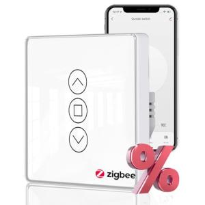 MOES ZIGBEE Interruptor de Persianas Inteligente 2.5D, Ajus…