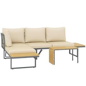 Outsunny Conjunto de Muebles Jardín Exterior Sofás de Exter…