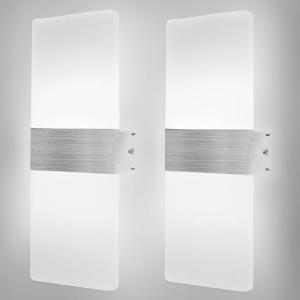 DAGORD 2 piezas Aplique Pared Interior LED Lámpara de Pared…