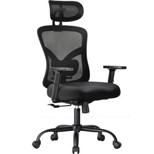 NOBLEWELL Silla de Oficina Ergonómica con Soporte Lumbar, R…