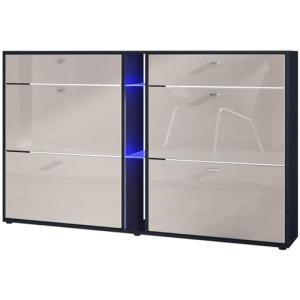 Vladon Zapatero con Solapas Today 155,5 x 95 x 28 cm, con i…