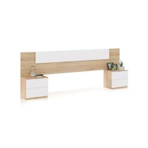 duehome | Cabecero y 2 Mesitas de Noche, Dormitorio Doble,…