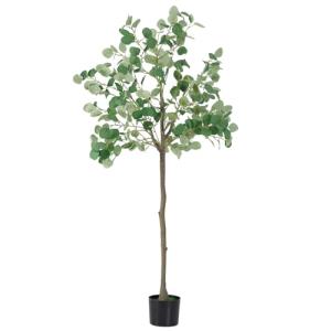 LIANTRAL Árbol de eucalipto artificial, plantas falsas gran…