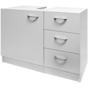 CASARIA® Mueble Bajo Lavabo Armario Baño 63x54x30cm 3 Cajon…