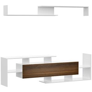 HOMCOM Muebles de Salón Conjunto Muebles de TV con Mesa par…