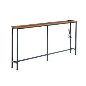 Ginhow Mesa consola de 180 cm de ancho con enchufe para sal…