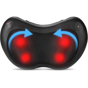 Masajeador Cervical y Espalda, Cojín de Masaje Eléctrico Sh…