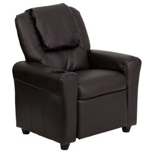 Flash Furniture contemporáneo Beige Vinilo niños reclinable…