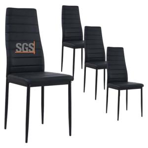 buybyroom Sillas de Comedor Juego de 4 Sillas de Metal para…