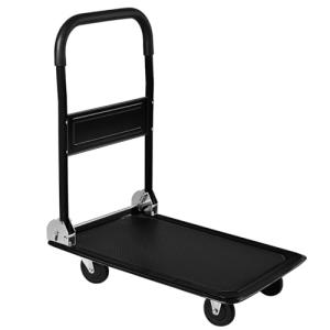 Carro de Plataforma Transporte Industrial Plegable con Rued…