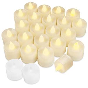 Firschoie 24 Velas LED, LED Parpadeante velas sin llama, Ve…