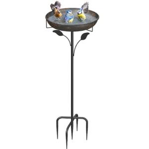 WELDUN Bebedero para pájaros de 30 cm, cuenco de alimentaci…