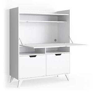Vicco Escritorio Secretario Berdi, Blanco, 110 x 45 cm