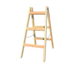 Escalera de 3 peldaños de madera, escalera de pintor multif…