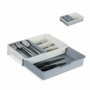Relaxdays Cubertero Extensible, 7 Compartimentos, Organizad…