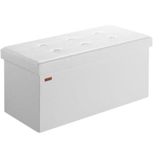 CASARIA® Banco Almacenaje Plegable 80x40x40 300kg Puff Baúl…