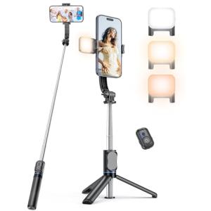 Palo Selfie con Soporte para Teléfono Desmontable, Trípode…