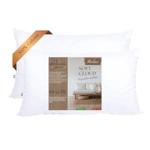 GM Soft Cloud - Juego de 2 almohadas de cama de 40 x 60 cm,…