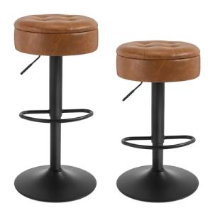 WOLTU Taburetes de Cocina, Set de 2 Taburetes Alto Bar, Sil…