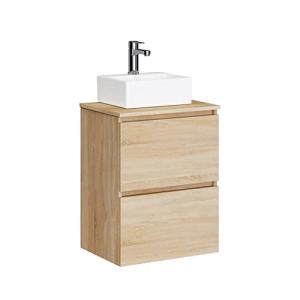 Baikal Mueble de Baño Onyx con Fondo Reducido. Mueble Suspe…