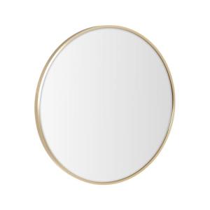 LOLAhome Espejo de Pared Redondo con Borde de Aluminio Dora…